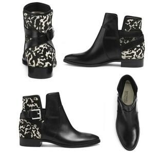 Michael Kors Black Ancle Cow Boots